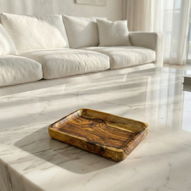Natural Wood Grain Serving Tray - Figi Home