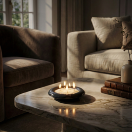 Handcrafted Glazed Clay Trinket Dish - Figi Home