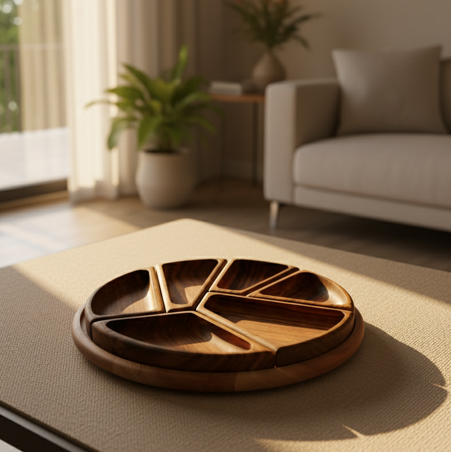 Lunara Sectioned Serving Platter