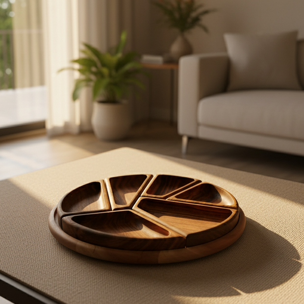 Lunara Sectioned Serving Platter