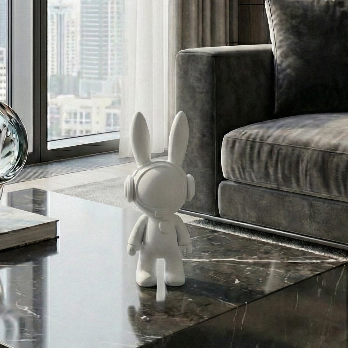 Headphone Bunny Figurine - Figi Home