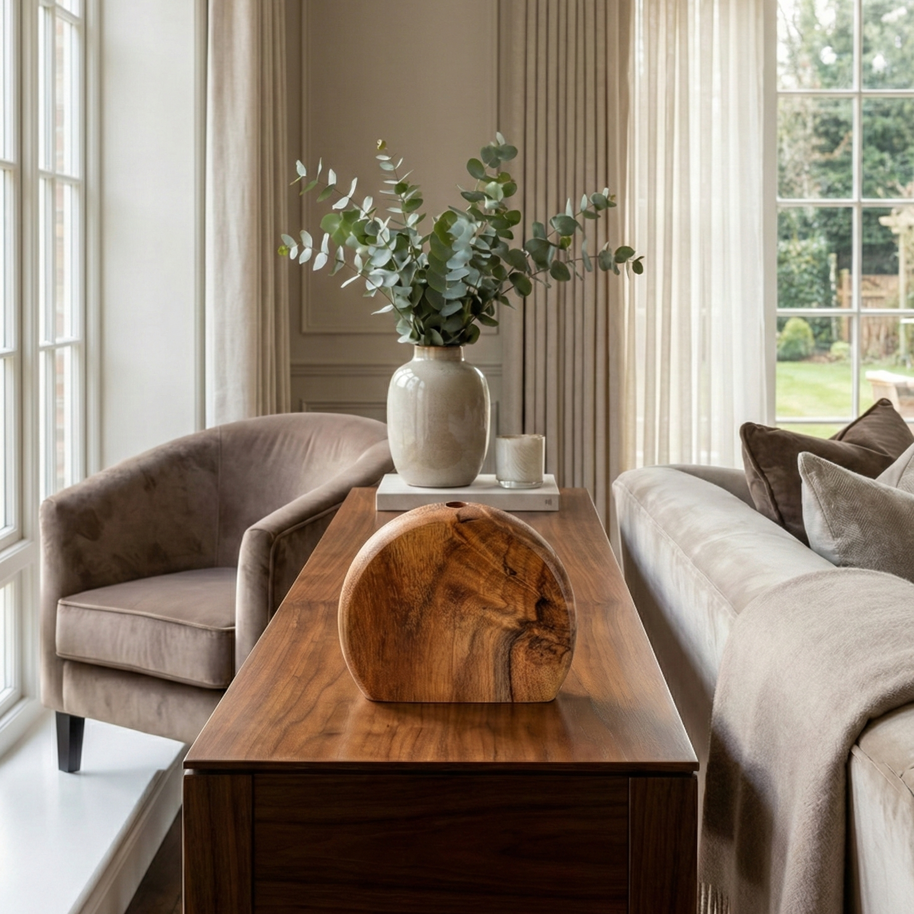 Round Wood Multi-Use Holder - Figi Home