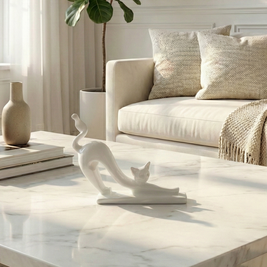 Stretching Cat Sculpture - Figi Home