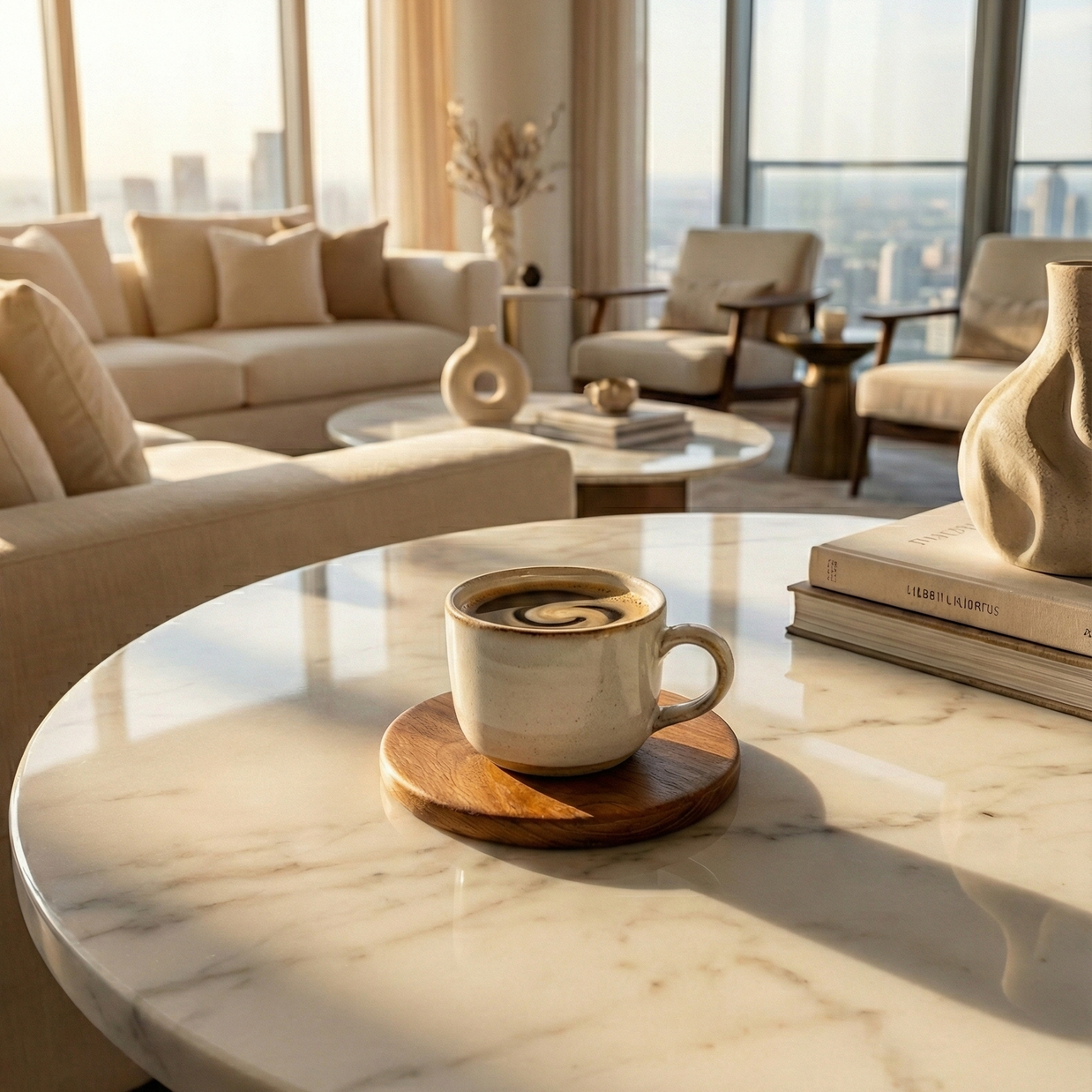 Golden Grain Aura Coaster - Figi Home