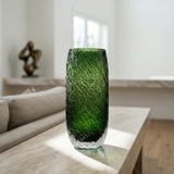Bark Texture Glass Vase