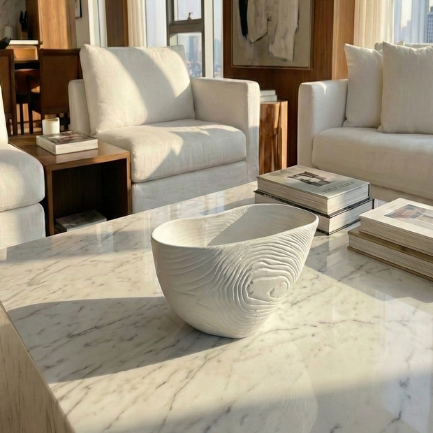 Ripple Stone Decorative Bowl - Figi Home