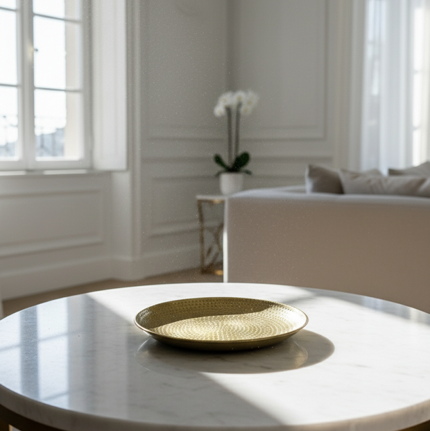 Mini Hammered Gold Tray