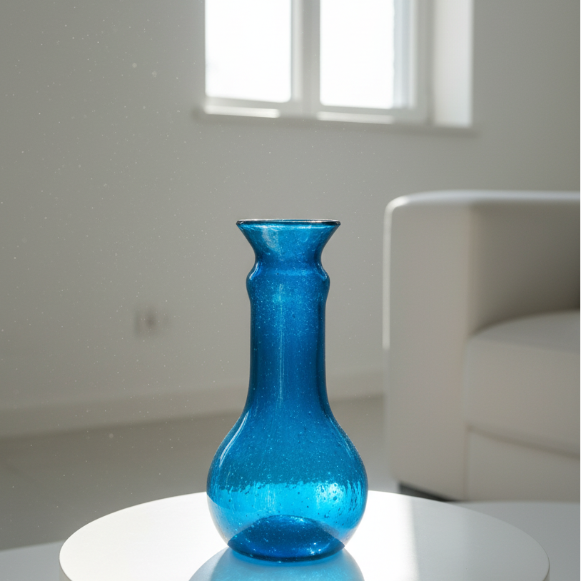 Azure Thick Bloom Vase