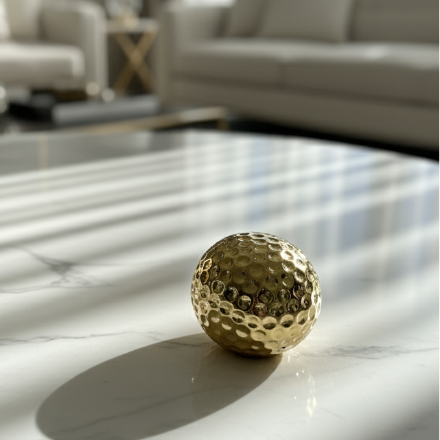 Metallic Dimple Sphere