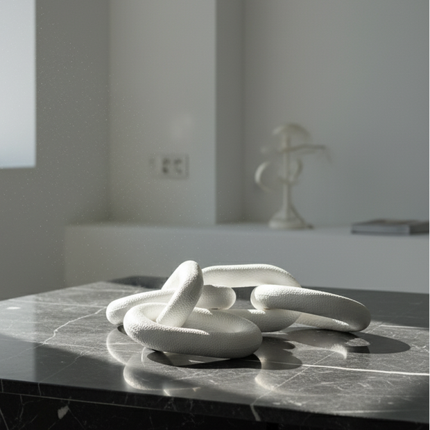 Gypsum Chain Sculpture