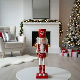 Royal Red & White Nutcracker