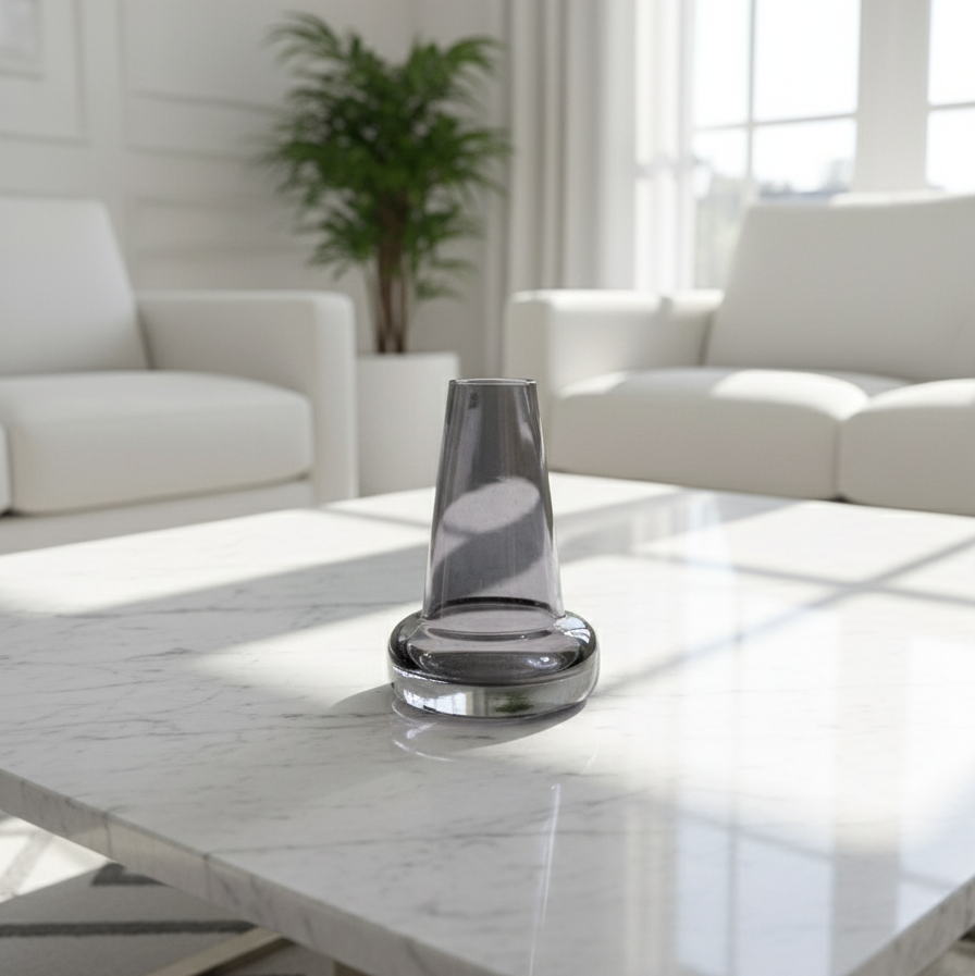 Smokey Aura Vase