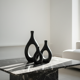 Eclipse Sculptural Vase Set