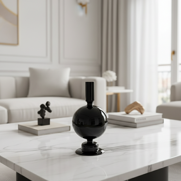 Midnight Globe Candle Holder