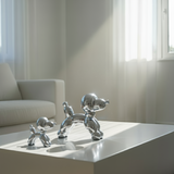 Chrome Pup Décor