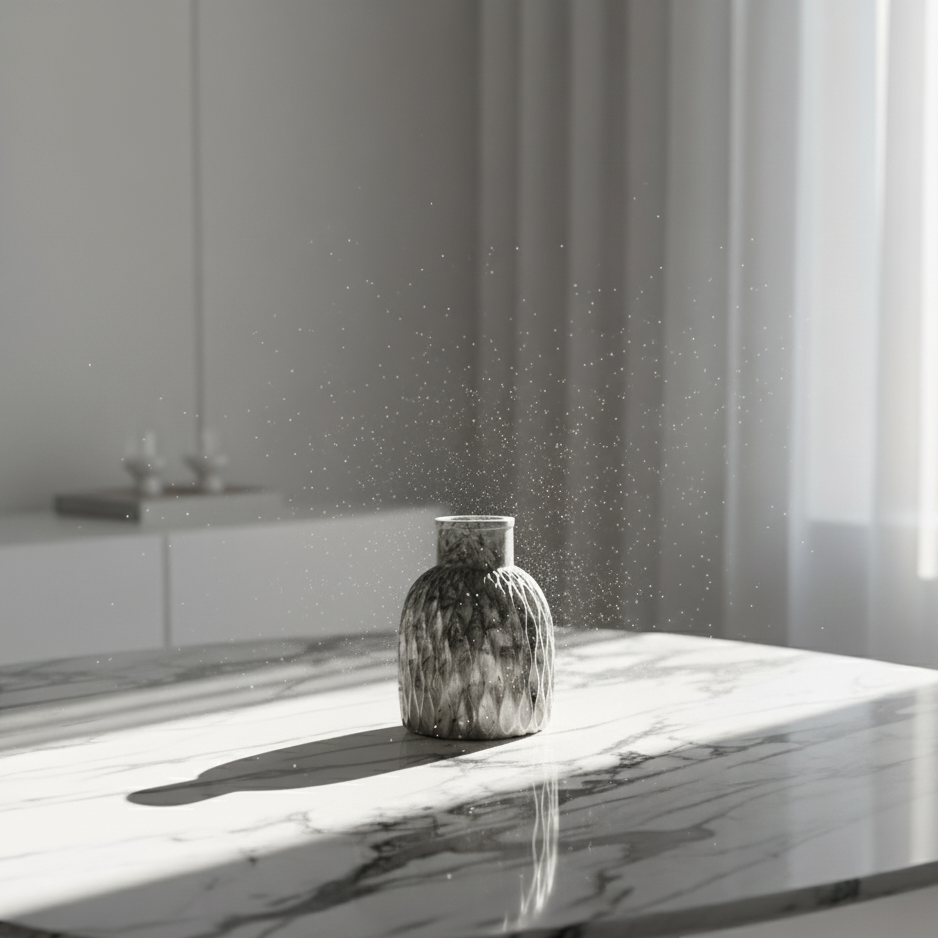 Textured Gypsum Marble Vase