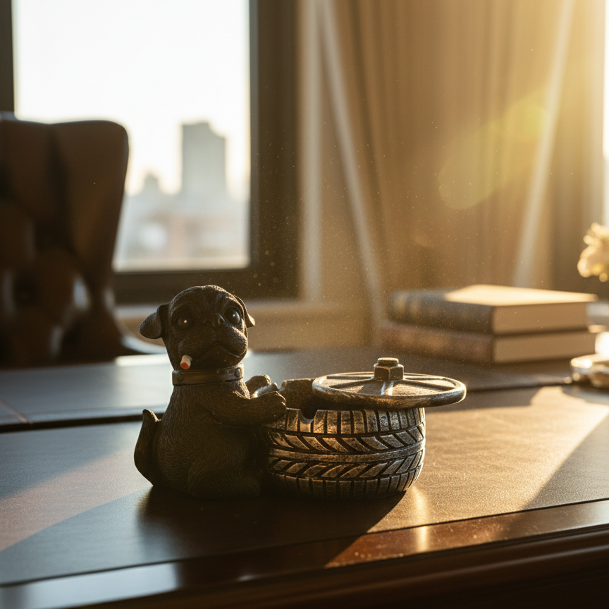 Gentle Pup Ashtray Holder