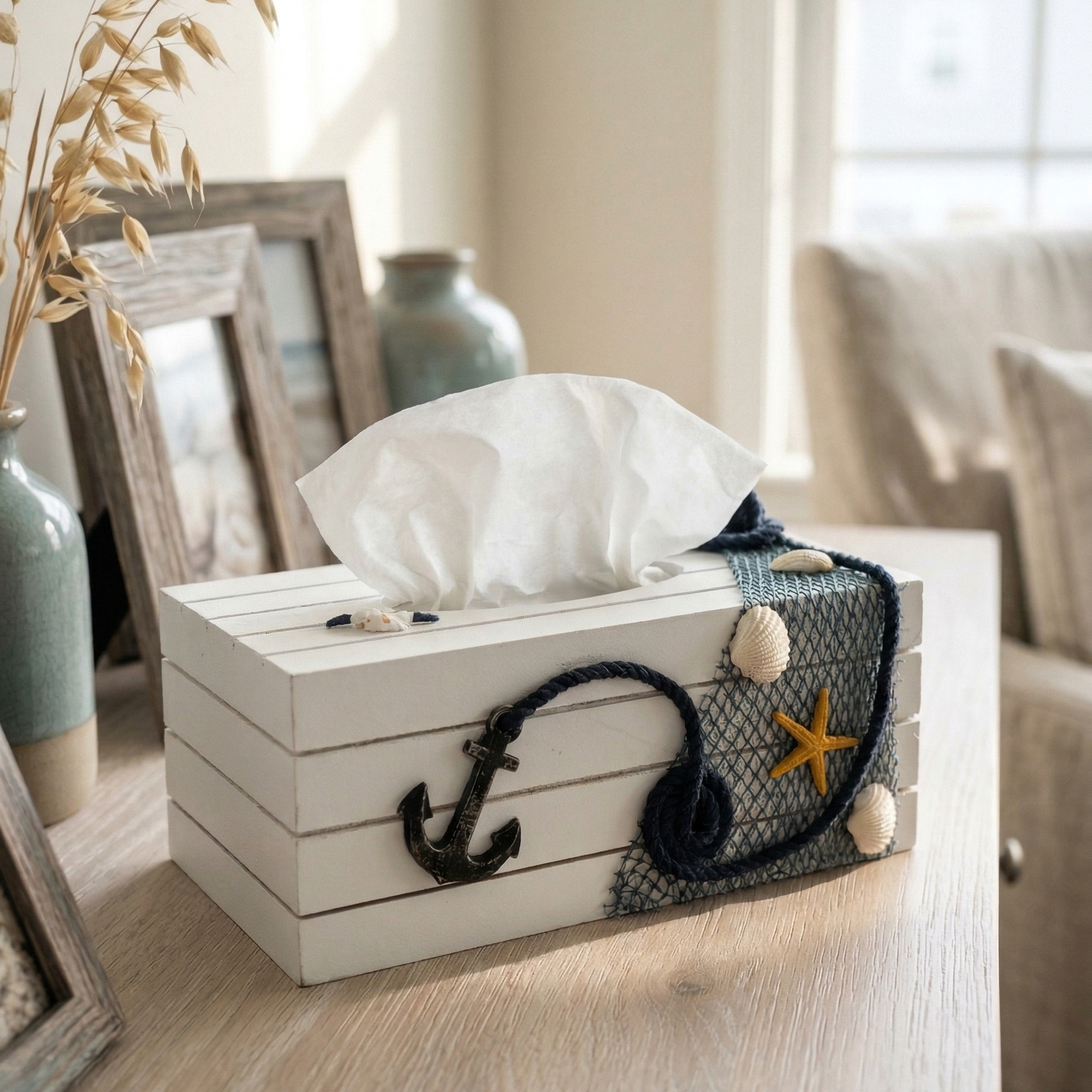 Nautical Tissue Box