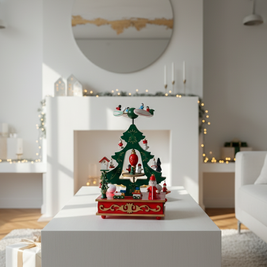 Wooden Rotating Christmas Tree