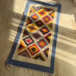 Azure Mosaic Kilim