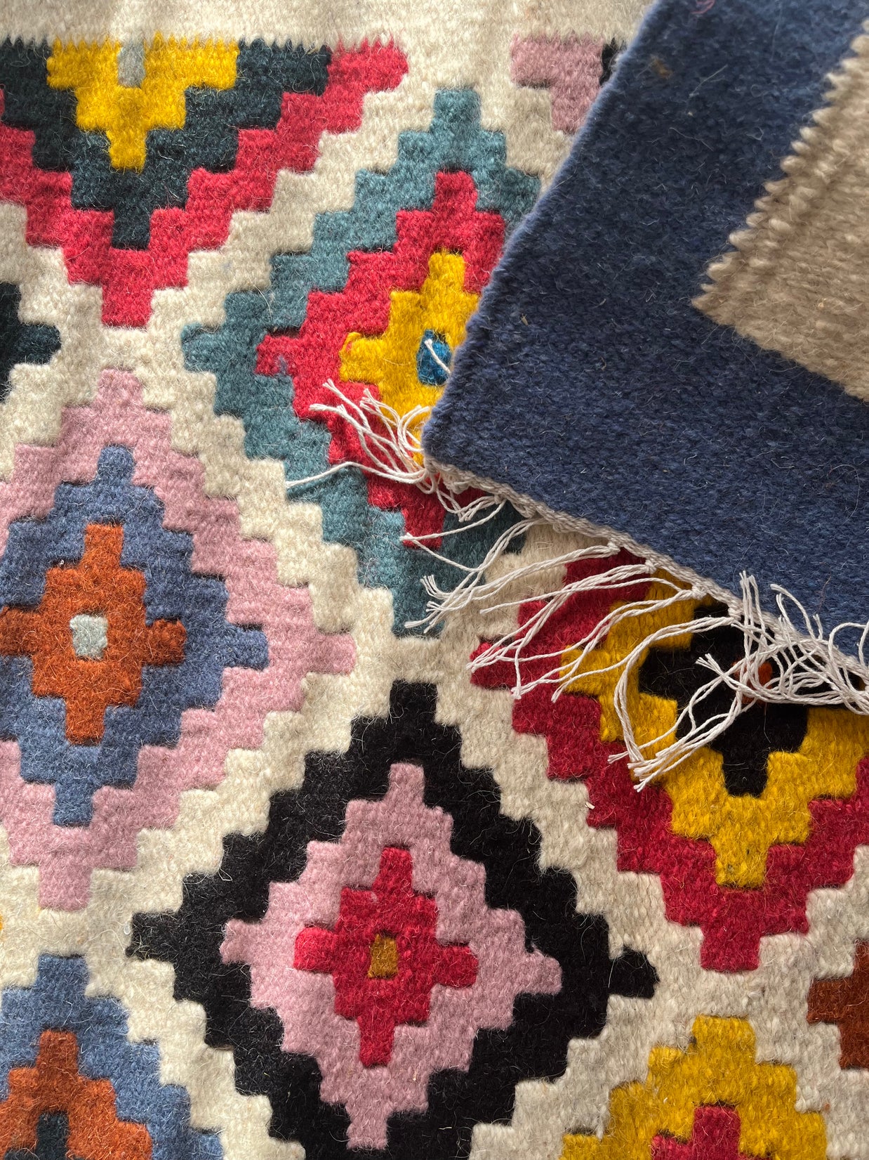 Azure Mosaic Kilim