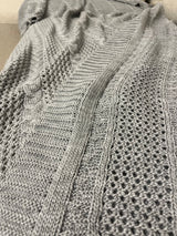 Knitted Textured Throw Blanket - Figi Home