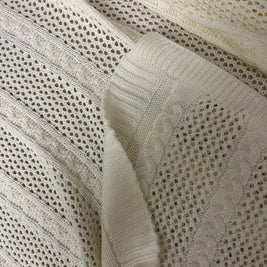 Knitted Textured Throw Blanket - Figi Home