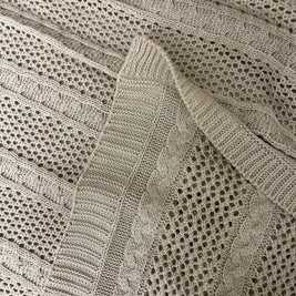 Knitted Textured Throw Blanket - Figi Home