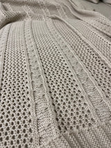 Knitted Textured Throw Blanket - Figi Home