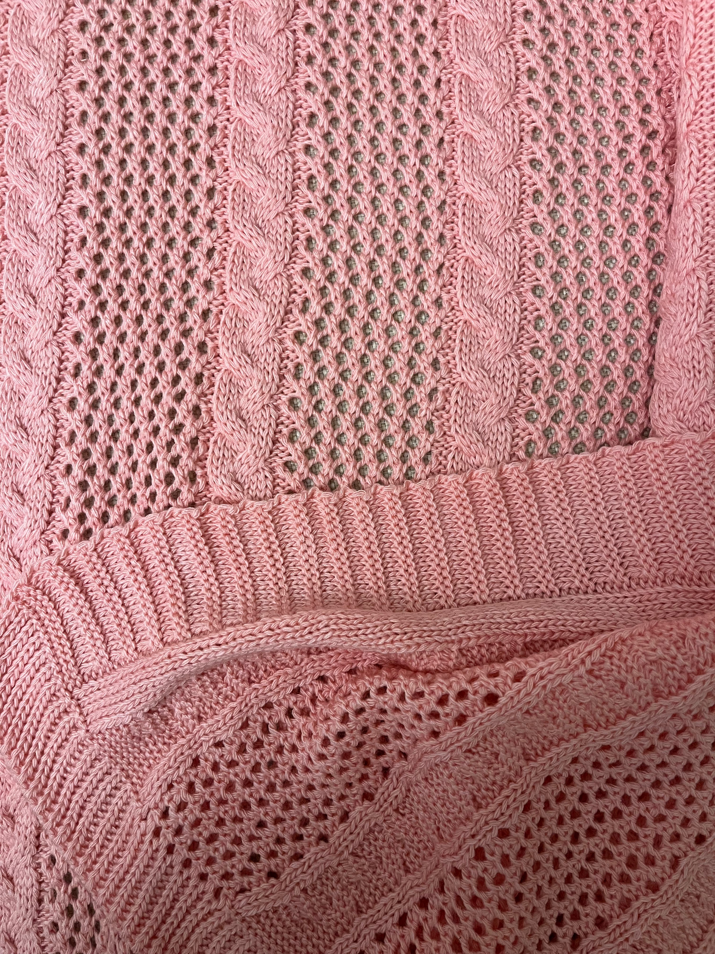 Knitted Textured Throw Blanket - Figi Home