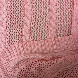 Knitted Textured Throw Blanket - Figi Home