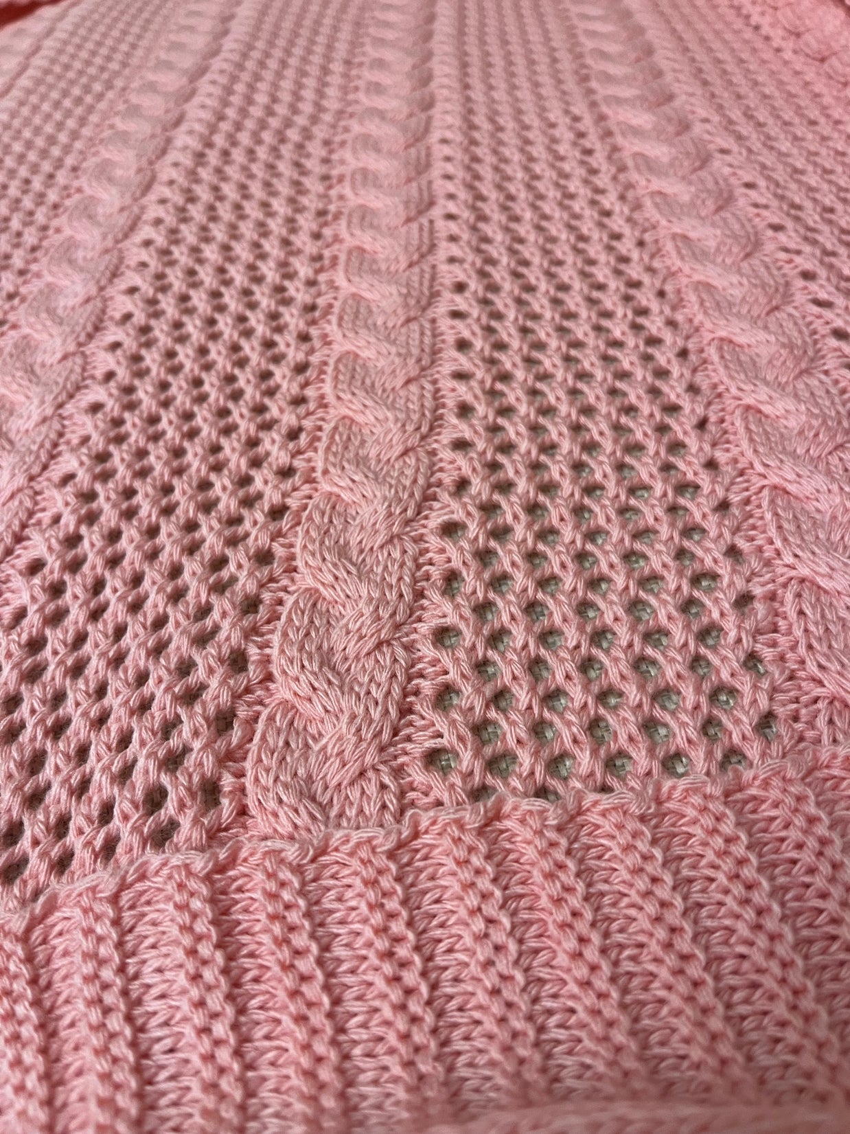 Knitted Textured Throw Blanket - Figi Home