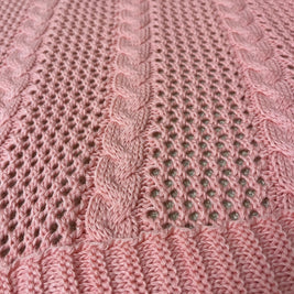 Knitted Textured Throw Blanket - Figi Home