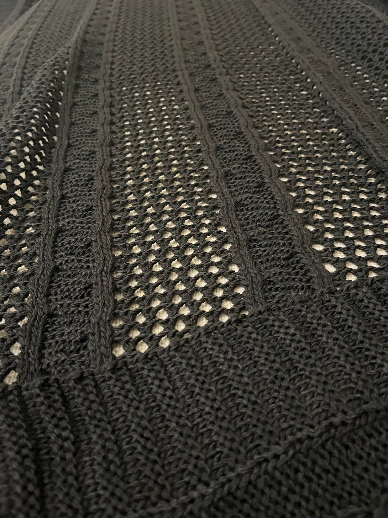 Knitted Textured Throw Blanket - Figi Home