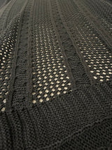 Knitted Textured Throw Blanket - Figi Home