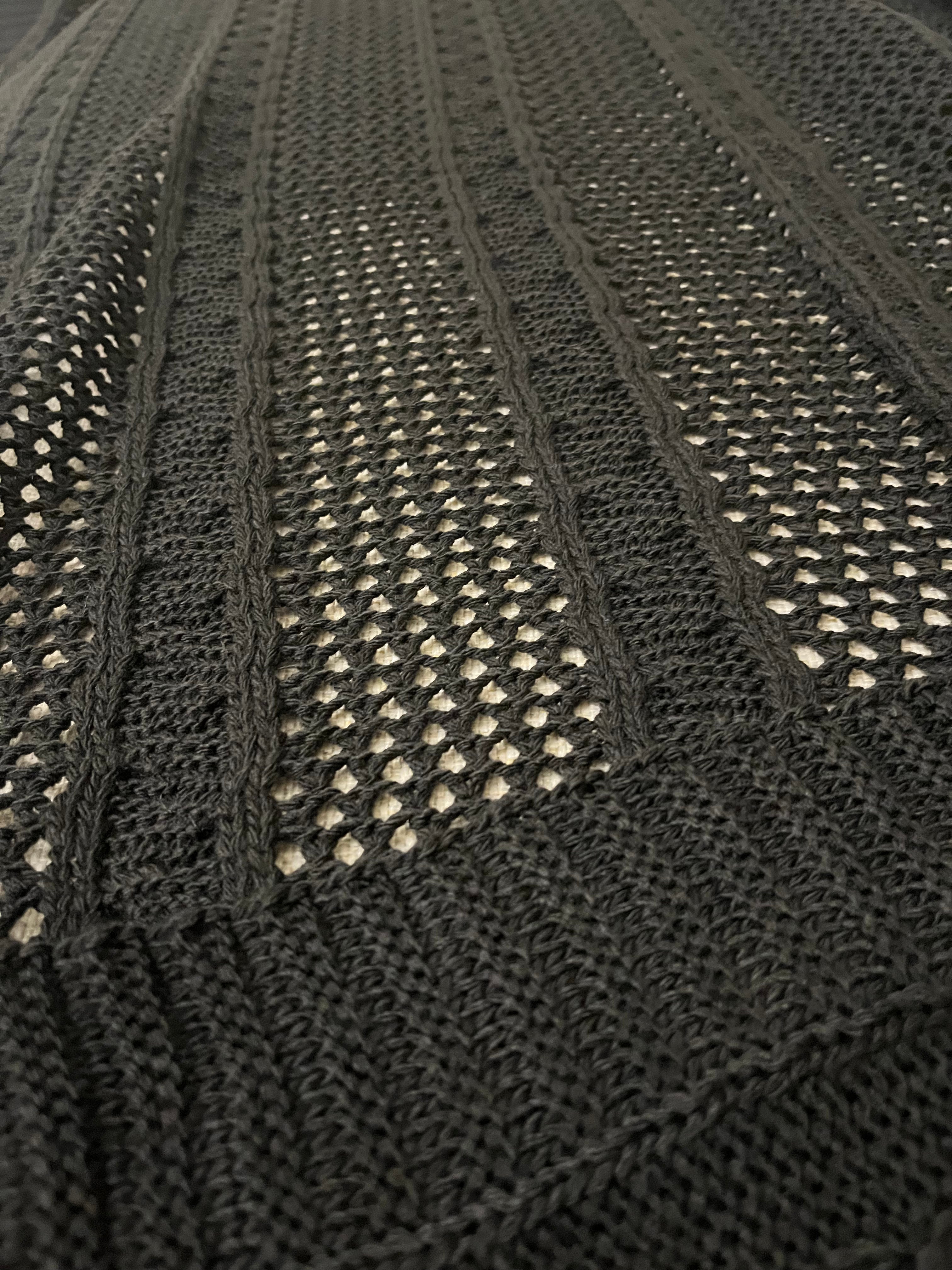 Knitted Textured Throw Blanket - Figi Home