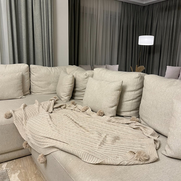 Tassel Knit Throw - Figi Home