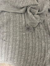 Tassel Knit Throw - Figi Home