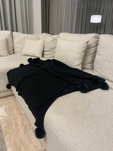 Tassel Knit Throw - Figi Home