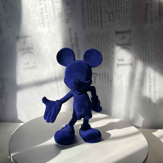 Velvet Standing Mouse Sculpture