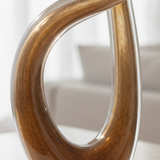 Abstract Swirled Glass Sculpture