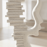 Abstract Face Book Sculpture - Figi Home