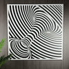 Abstract Geometric Wall Art Panel – Optical Flow Design - Figi Home