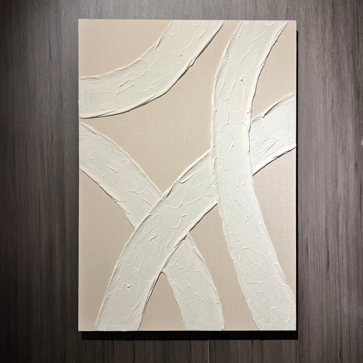 Abstract Ivory Canvas - Figi Home
