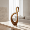 Abstract Swirled Glass Sculpture - Figi Home