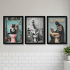 Bathroom Humor Wall Art Trio - Figi Home