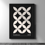 Bauhaus Floral Geometry — 1919 (Black Edition) - Figi Home