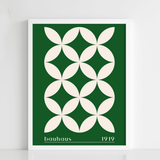 Bauhaus Floral Geometry — 1919 (Green Edition) - Figi Home