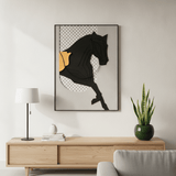 Black Horse Wall Art - Figi Home