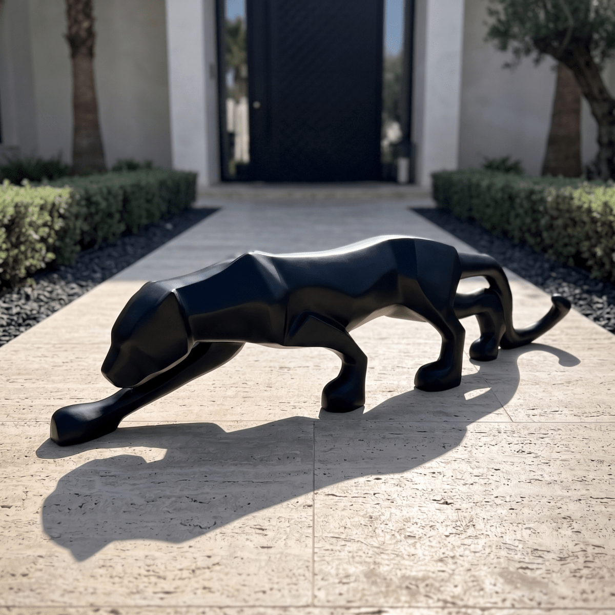 Black Panther Floor Sculpture - Figi Home